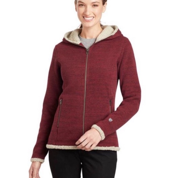 wine color hoodie